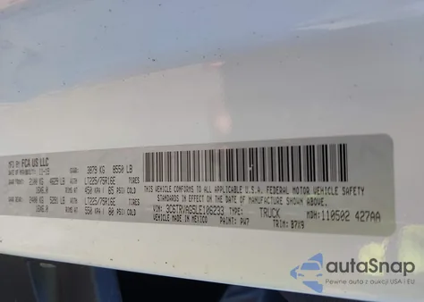 2020 Ram Promaster 1500 Low Roof 136 Wb из США, поврежденный, VIN 3C6TRVAG5LE106233